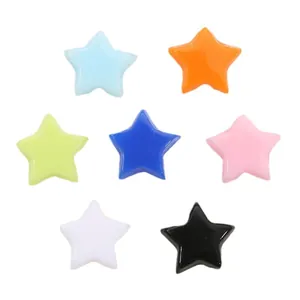 Perle a stella in acrilico da 10mm in sette colori per la creazione di gioielli fai da te