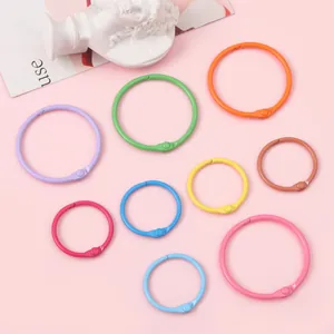 Anillas de encuadernación metálicas de colores en varios tamaños para manualidades