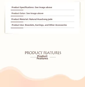 Detailed specifications of natural Huaqing Jade beads for DIY jewelry making and bracelets