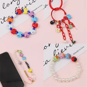 Colorful ceramic animal beads with letters for DIY jewelry making and phone charms