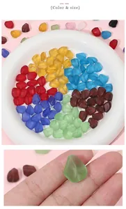 Perle in vetro satinato di vari colori per la creazione di collane e bracciali fai-da-te