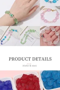 Perline di vetro opaco sfaccettate in vari colori per gioielli e bracciali fai-da-te