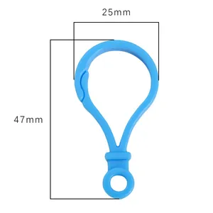 Fermoir mousqueton ampoule bleu ciel 25x47mm pour porte-clés et bricolage