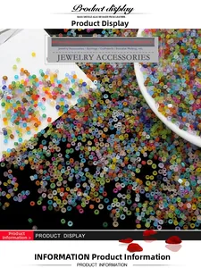 Macro shot of 3mm colorful frosted glass seed beads for DIY jewelry and crafts