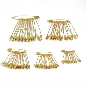 Goldene Sicherheitsnadeln Set in fünf Größen für DIY Stricken und Etikettierung