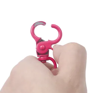 20mm rose red swivel lobster clasp alloy spring hook for DIY keychain and bag pendant