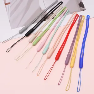 Bunte Silikon-Handschlaufen in 11 Farben für Handys und Schlüsselanhänger