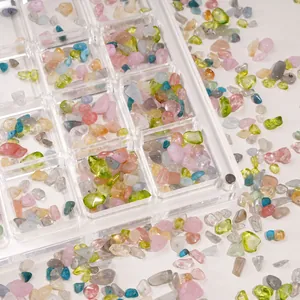 Glass Imitation Natural Crushed Stone Beads Irregular Loose Beads For DIY Jewelry Making Bracelet Necklace Material Craft