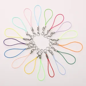 Cordón de Correa de Teléfono de Poliéster Con Cierre de Langosta de Aleación DIY Fornituras de Joyería Cordón para Teléfono