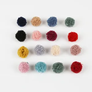 Set de 16 pompones de poliéster de 15/20mm de colores para manualidades DIY y ropa