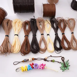 Cordón Encerado Trenzado para Creación Joyería DIY Hilo Poliéster Encerado para Pulsera Collar Materiales Artesanales