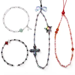 Kleurrijke iriserende glazen bamboekralen voor DIY-armbanden en handgemaakte sieraden