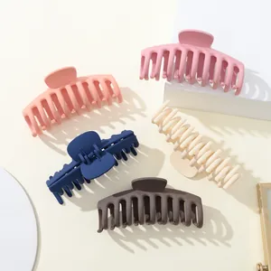 5er-Set 11cm Haarklammern in Pastellfarben, mattes Finish für dicke Haare