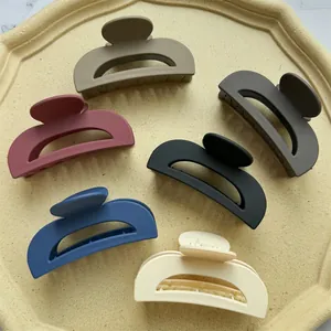 Molla per Capelli Grande Opaca per Donna Clip a Squalo Vuota Geometrica Minimalista Accessori per Capelli Antiscivolo a Tenuta Forte