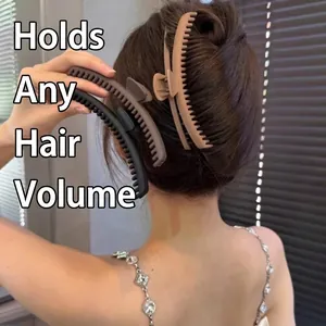 Minimalistische matte Haarklammern in Erdtönen für dickes Haar Styling-Accessoires