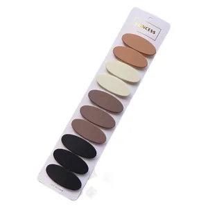 10er-Set matte ovale BB-Haarspangen für Mädchen in warmen Milchtee-Neutraltönen