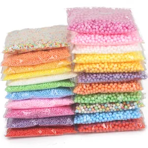 Perle di Schiuma Colorate Macaron per Fai da Te Artigianato Riempimento Scatola Regalo EPS Polistirolo Mini Sfere Tonde