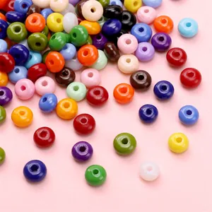 Mezcla de cuentas de vidrio de 5mm para manualidades y fabricación de joyas de bricolaje