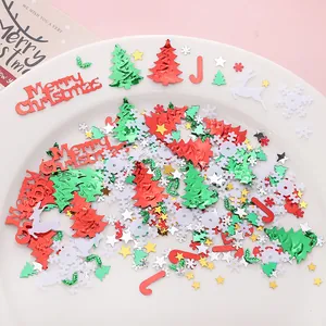 Christmas DIY sequins set with Merry Christmas text tree snowflake and star shapes