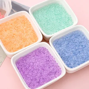 Cuentas de vidrio mate en cuatro colores pastel para joyería DIY y decoración