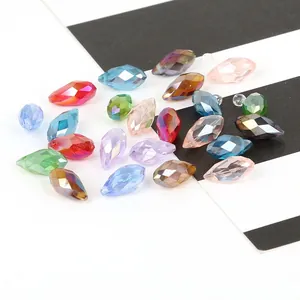 Faceted marquise 6x12mm glass crystal beads in assorted colors for DIY jewelry making