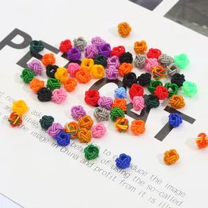 Handgewebte Nylon-Ananasknoten in verschiedenen Farben für DIY-Schmuck und Bastelarbeiten