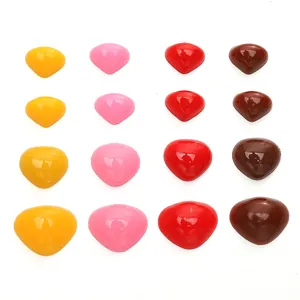 Flatback triangular acrylic noses for DIY handmade plush toys in four colors and sizes