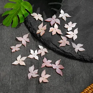 Rosa Schmetterling-Muschelperlen mit Perlglanz-Effekt für DIY-Schmuckherstellung