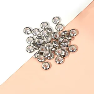 Perline fermo in lega d'argento con anima in silicone per bracciali regolabili
