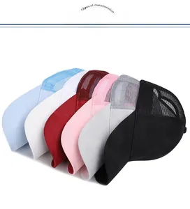 Detailed collection of breathable mesh camouflage baseball caps in six assorted vibrant colors