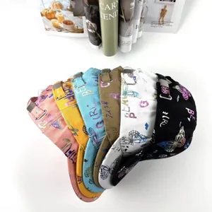 Cappellini da baseball regolabili in cotone con stampa farfalla dorata in sei colori vivaci