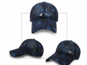 Detailed views of floral lace mesh baseball cap showing embroidery and breathable fabric