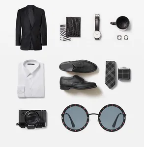 Flachbild von runder randloser Vintage-Sonnenbrille mit Strass und Luxus-Accessoires