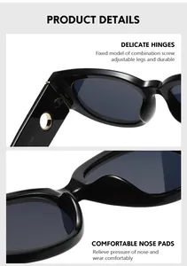 Detail of durable hinges with golden ring decor and comfortable nose pads on sunglasses