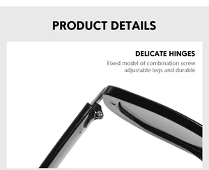 Macro shot of durable metal hinge and reinforced screw assembly on polygon sunglasses