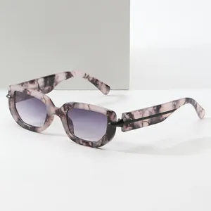 Vintage Irregular Polygon Sunglasses For Women Men Fashion PC Frame AC Lens UV400 Sun Protection Rectangle Shades Eyewear