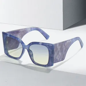 Occhiali da Sole Oversize a Occhio di Gatto Per Donna Uomo Moda Retrò Montatura Grande Quadrata Protezione UV400 Montatura PC Lenti AC Per Esterno Viaggio Spiaggia Festa