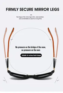 Detail der flexiblen Federscharniere der polarisierten Sonnenbrille mit orangefarbenen Bügeln