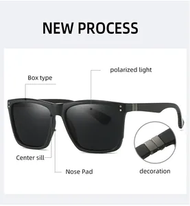 Detail of matte black polarized sunglasses featuring silver rivets and fixed nose pads