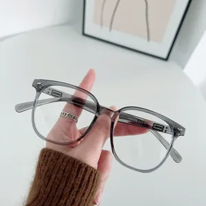 Große Quadratische Blaulichtschutz Brille TR90 Rahmen PC Linse Mode Optische Brille Für Damen Herren Studenten Augenschutz