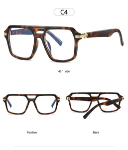Detailed views of vintage tortoiseshell square glasses with gold metal hinges and double bridge