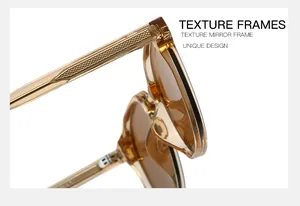 Detail of jelly amber sunglasses frame featuring textured temples and unique design