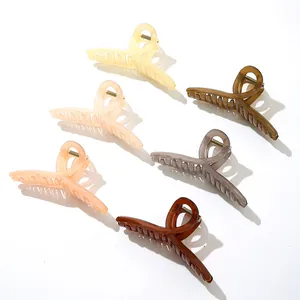Minimalistische Acryl Haarkralle Für Damen Große Harz Haifisch Haarklammer Mode Gelee Farbe Haarschmuck Für Den Alltag