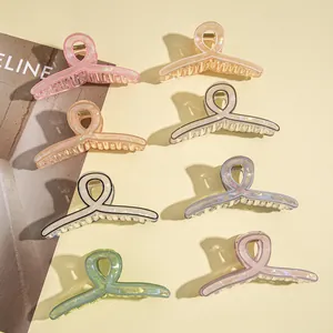Irisierend Acryl Haarkralle Für Damen Hochwertige Minimalistisch Haarklammer Elegant Rutschfeste Haarschmuck Styling Zubehör