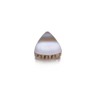 Sparkly glitter cat ear hair claw clip in beige pearl finish for women and children