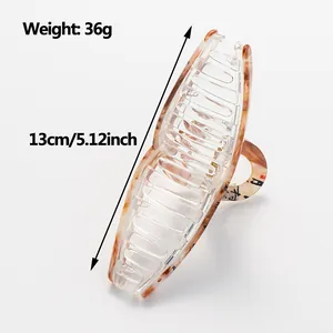 13cm large tortoise shell shark hair claw clip for thick hair in traditional Chinese style