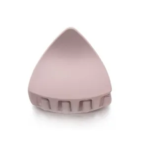 Cute matte cat ear hair claw clip in dusty pink color for women and children hairstyles