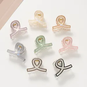 Carina Molla per Capelli in Acrilico Iridescente Effetto Perla Artificial Clip a Artiglio Geometrica per Donna Bambini Accessori