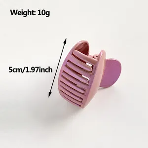 Pince à cheveux ovale pailletée lavande 5cm pour cheveux fins accessoires chic