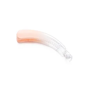 Minimalist gradient pink resin banana clip for high ponytail styling with strong grip